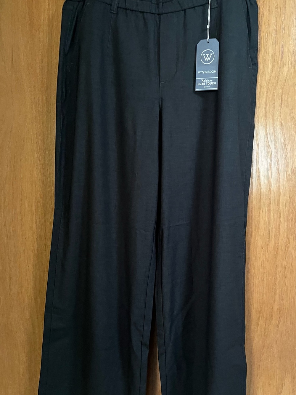 NWT- Wit & Wisdom Black Wide-Leg Trousers